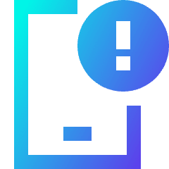 Threat Phone Icon from Sharp Gradient Set