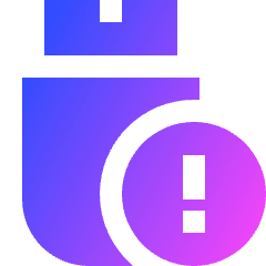 Threat Usb Icon from Sharp Gradient Set
