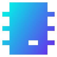 Computer Chip 2 Icon from Sharp Gradient Set