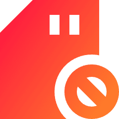 Sd Card Block Remove Icon from Sharp Gradient Set