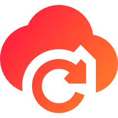 Cloud Refresh Icon from Sharp Gradient Set