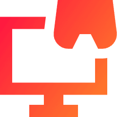 Desktop Game Icon from Sharp Gradient Set