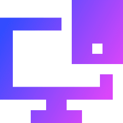 Desktop Sync Phone Icon from Sharp Gradient Set