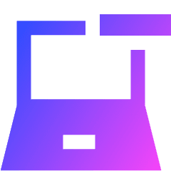 Laptop Remove Subtract Icon from Sharp Gradient Set