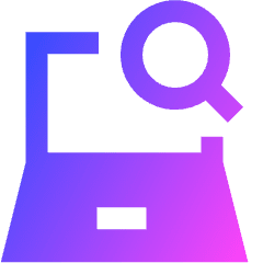 Laptop Search Icon from Sharp Gradient Set
