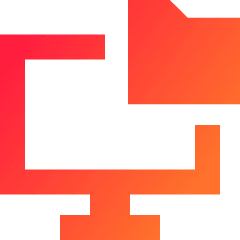 Local Storage Folder Icon from Sharp Gradient Set