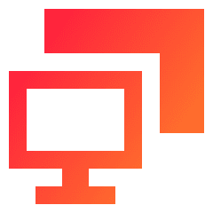 Monitor Project Screen Icon from Sharp Gradient Set