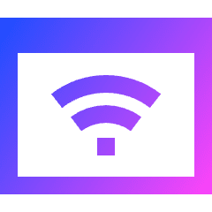 Browser Wifi Icon from Sharp Gradient Set