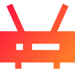 Router Wifi Network Icon from Sharp Gradient Set