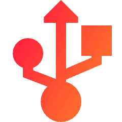 Usb Port Icon from Sharp Gradient Set