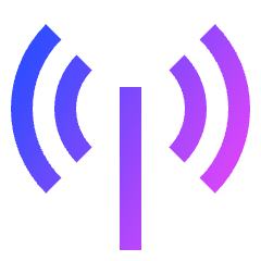 Wifi Antenna Icon from Sharp Gradient Set
