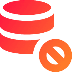 Database Block Icon from Sharp Gradient Set