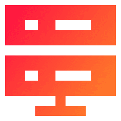 Database Server 2 Icon from Sharp Gradient Set
