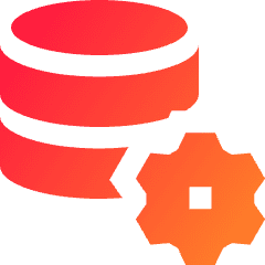 Database Setting Icon from Sharp Gradient Set