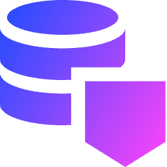 Database Shield Icon from Sharp Gradient Set