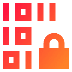 Device Database Encryption 1 Icon from Sharp Gradient Set