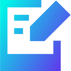 Hand Held Tablet Writing Icon from Sharp Gradient Set