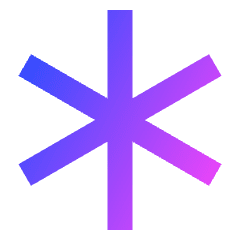 Asterisk 1 Icon from Sharp Gradient Set