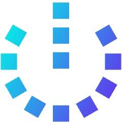 Power Off Dot Icon from Sharp Gradient Set