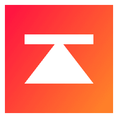 Projection Square Icon from Sharp Gradient Set