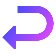 Return 2 Icon from Sharp Gradient Set