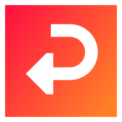 Return Square 2 Icon from Sharp Gradient Set