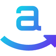 Amazon Logo Icon from Sharp Gradient Set