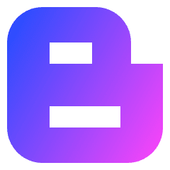 Blogger Logo Icon from Sharp Gradient Set