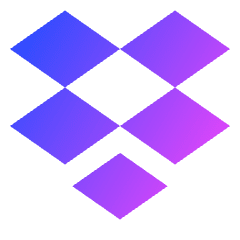 Dropbox Logo Icon from Sharp Gradient Set
