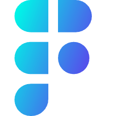 Figma Logo Icon from Sharp Gradient Set