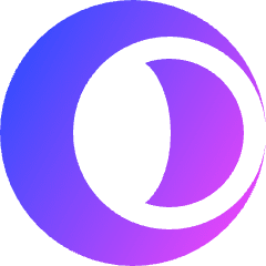 Opera Logo Icon from Sharp Gradient Set