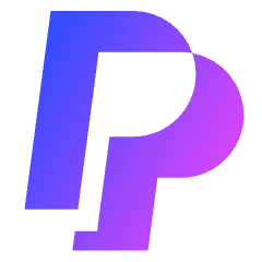 Paypal Logo Icon from Sharp Gradient Set
