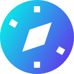 Safari Logo Icon from Sharp Gradient Set