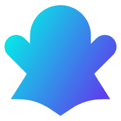 Snapchat Logo Icon from Sharp Gradient Set