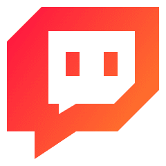 Twitch Logo Icon from Sharp Gradient Set