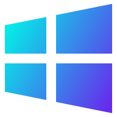 Windows Logo Icon from Sharp Gradient Set