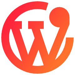 Wordpress Logo Icon from Sharp Gradient Set