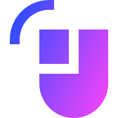 Left Click Icon from Sharp Gradient Set