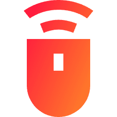 Mouse Wireless 1 Icon from Sharp Gradient Set