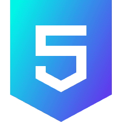 Html Five Icon from Sharp Gradient Set