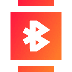 Watch Square Bluetooth Icon from Sharp Gradient Set