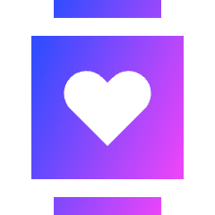 Watch Square Heartbeat Monitor 1 Icon from Sharp Gradient Set