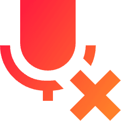 Voice Mail Disconnect Icon from Sharp Gradient Set