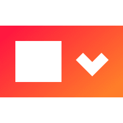 Drop Down Menu Icon from Sharp Gradient Set