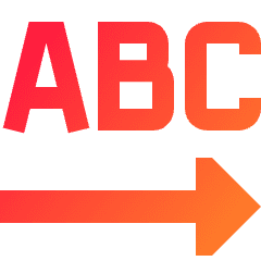 Steps Letter Icon from Sharp Gradient Set