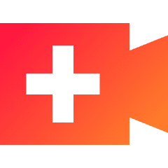Webcam Video Call Add Plus Icon from Sharp Gradient Set