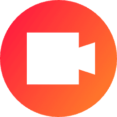 Webcam Video Circle Icon from Sharp Gradient Set