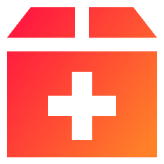 Shipment Add Icon from Sharp Gradient Set