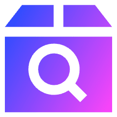 Shipment Search Icon from Sharp Gradient Set