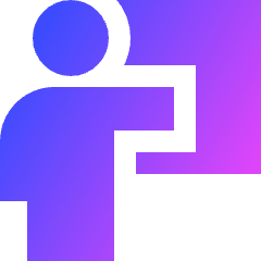 Class Lesson Icon from Sharp Gradient Set